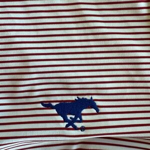 Vineyard Vines Red and White Striped Polo Shirt